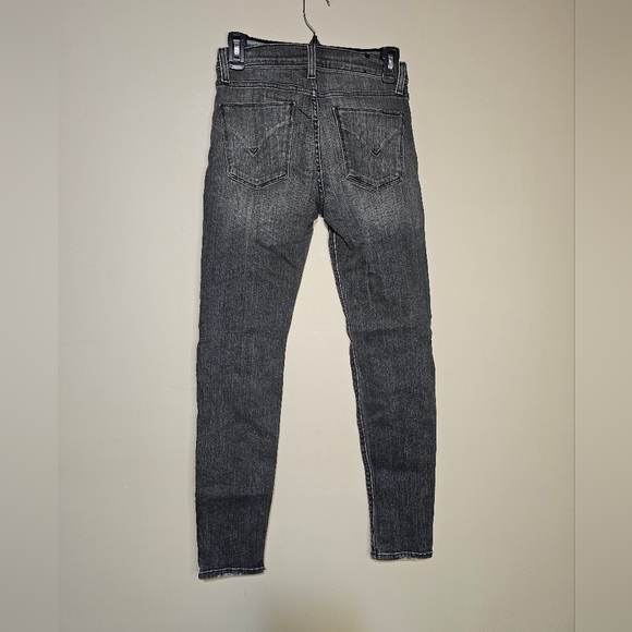 Hudson Nico Midrise Ankle Super Skinny Jeans Women’s Size 27 Gray Black Stretch - Picture 3 of 7